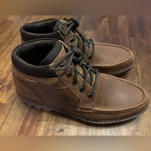 Men’s Rockport Weather Ready English Moc Boot Size 10. Waterproof.